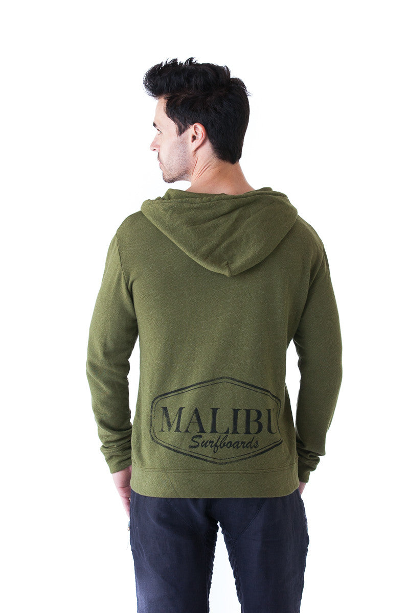 Men s Signature Zip Up Hoodie Men s Boutique Malibu Surfboards